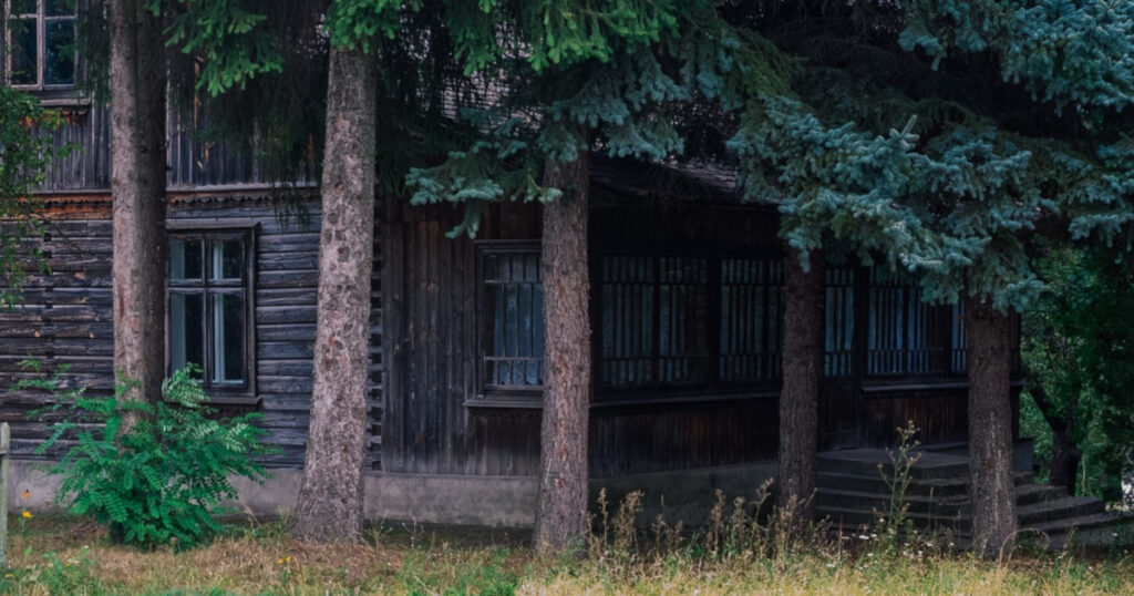 trees near house